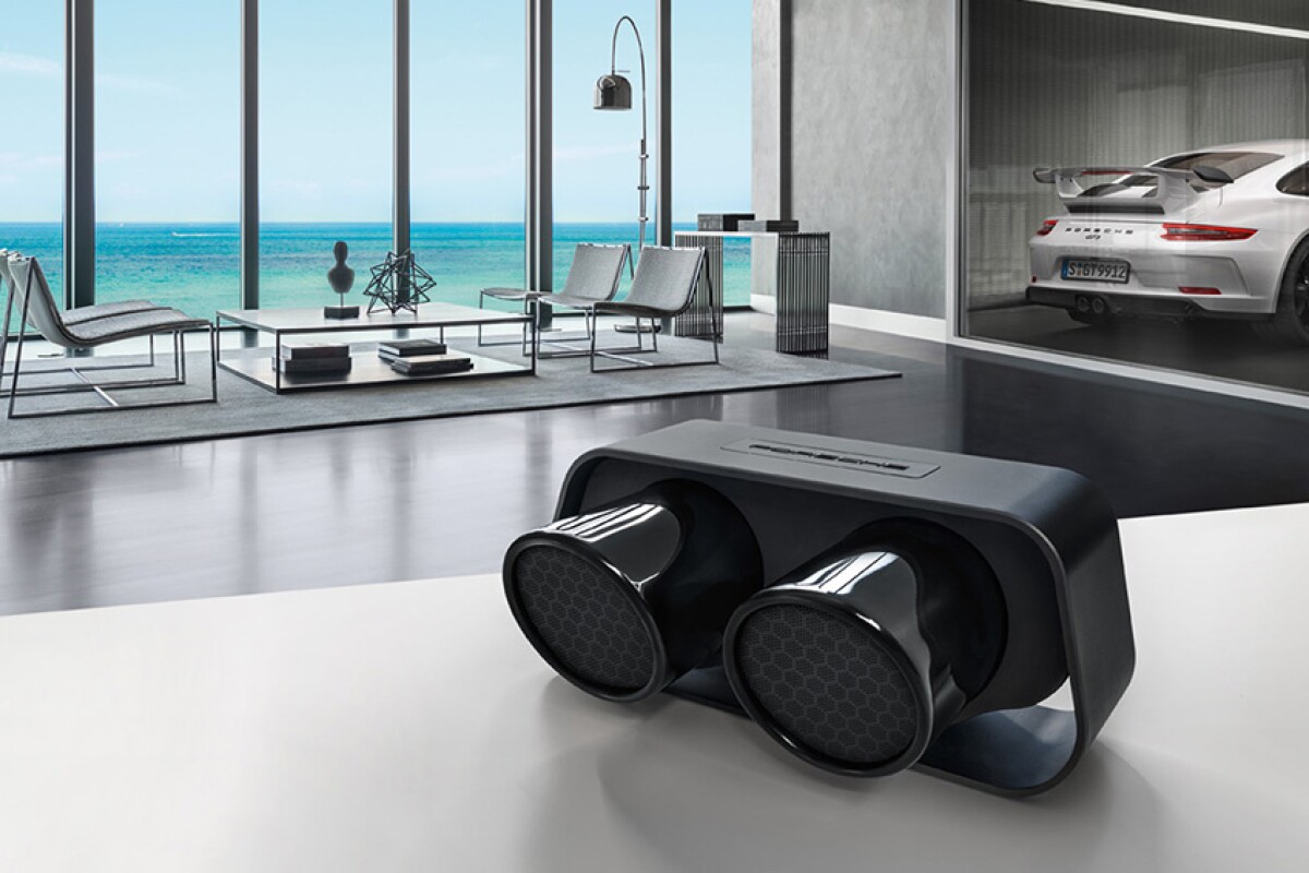 Porsche Design's GT3-inspired speaker produces a different exhaust